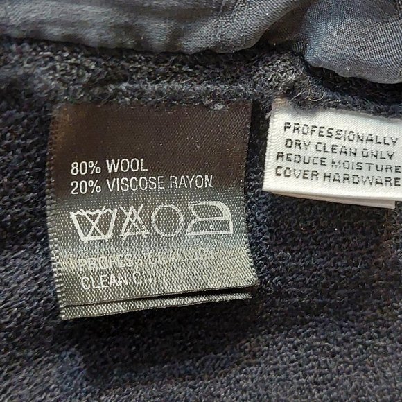 St. John Collection Black Wool Blend Cardigan - Size 4 - Picture 4 of 6